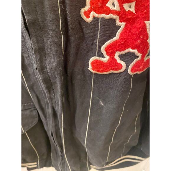 Rare Vintage Reversible Mickey Mouse Disney Baseball Bomber Varsity Jacket Sz M - Picture 13 of 13